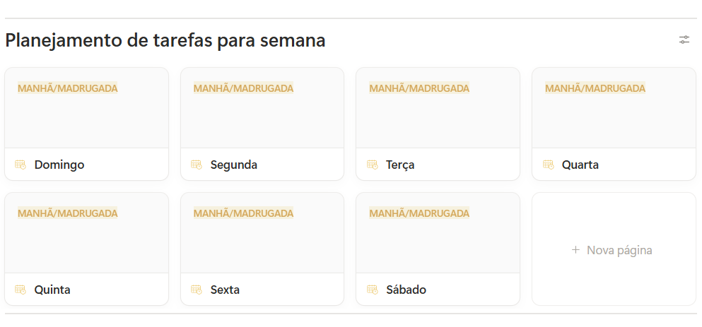 My Planny Planejamento Semanal — My Planny